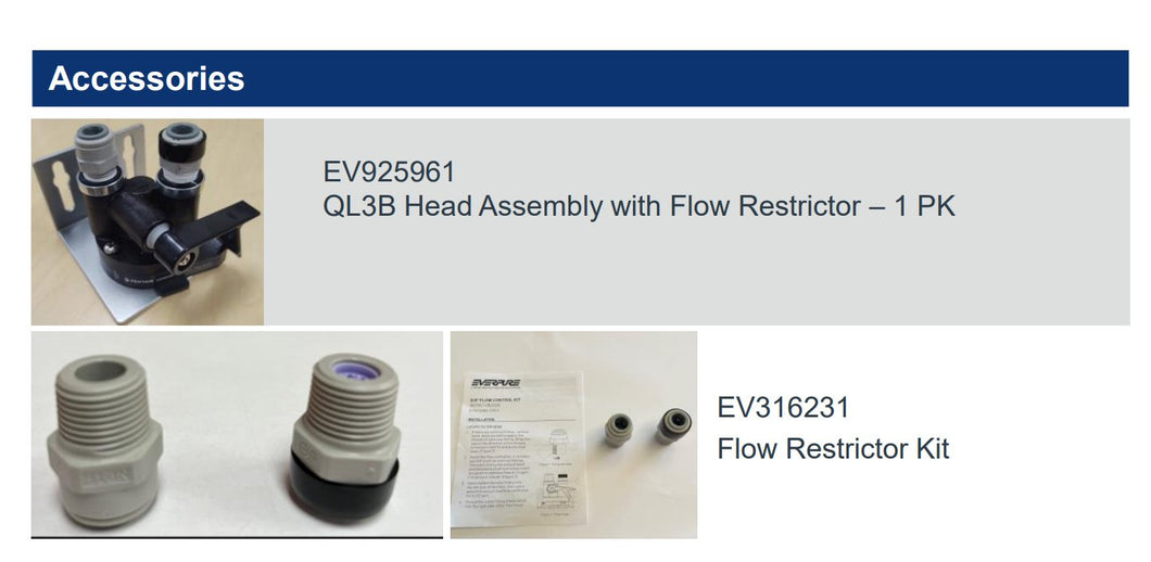 Everpure PFAS Product Line QL3B Head Assembly EV925961 - Efilters.net